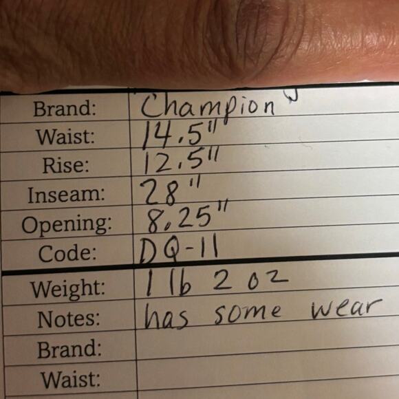 Champion Medium Navy Blue Sweatpants Reverse Weave Fleece Joggers Logo Athletic - Picture 15 of 15